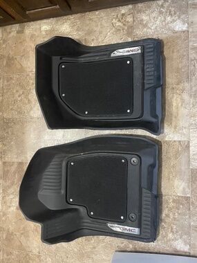 2019-2025 GMC Sierra CREW CAB Factory Front Liners DARK ATMOSPHERE OEM GM